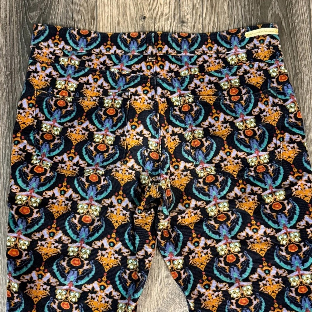 Anthropologie Pilcro & the Letterpress Boho Corduroy Pants Damask Floral 27 - Picture 5 of 13